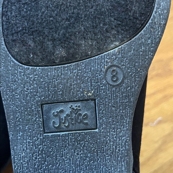 Justice Black Sparkle Ankle Booties - Picture 2 of 6